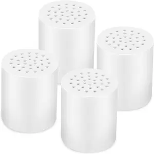 4 Pack 20 Stage Shower Filter Universal Replacement Cartridge Hard Water Purifier Removes Chlorine, Heavy Metals, Iron, Other Sediments, Water Softener with High Output