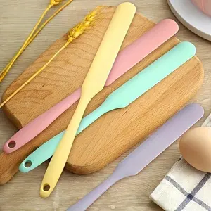 Food Grade Multi-color Silicone Scraper 1/2/3 Pack Easy Clean Flexible Handles for Kitchen Bakeware Baking Supplies