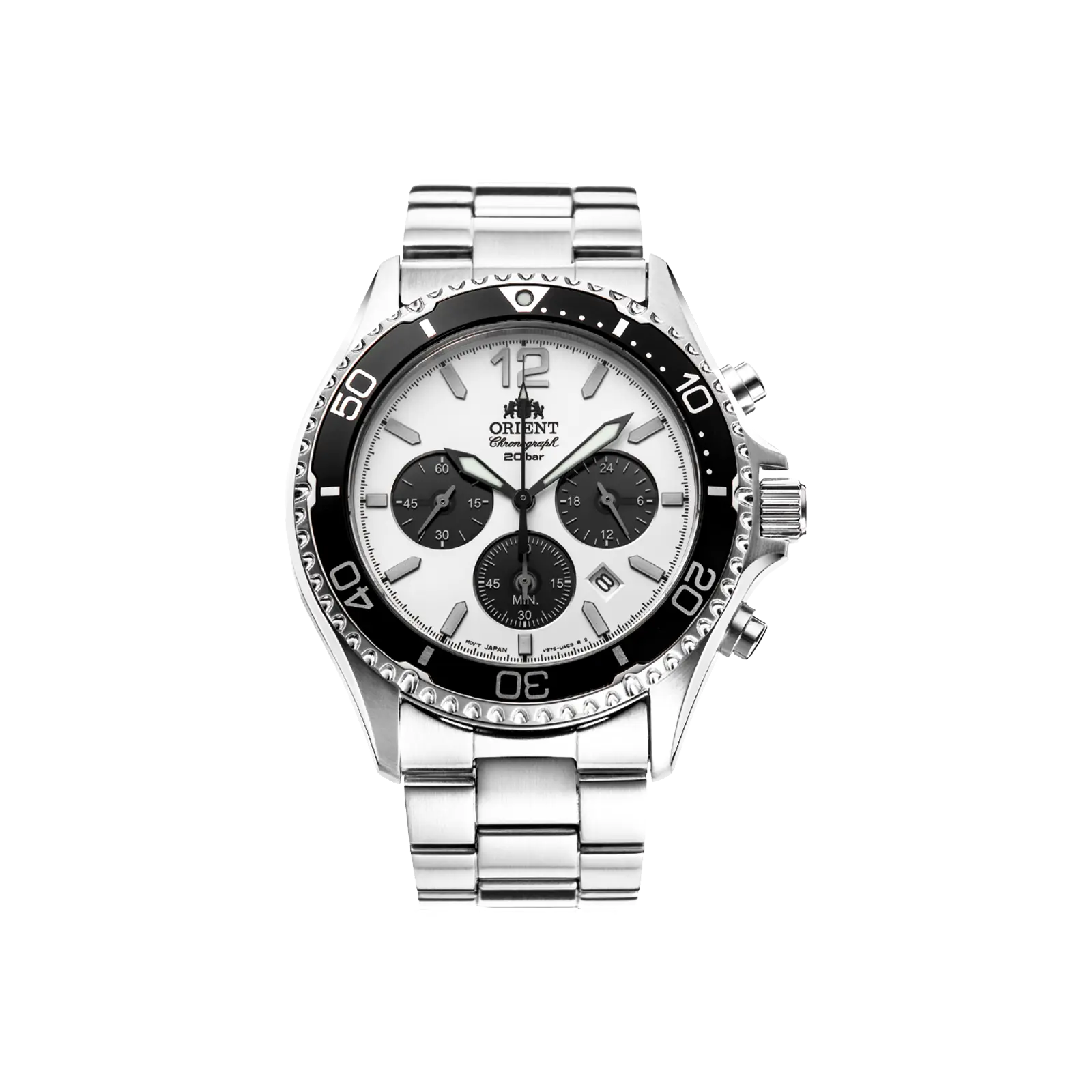 Women's Orient RA-TX02 Solar Quartz Chronograph Wrist Watch - 42.8mm Diver Style, Sapphire Crystal, RA-TX0203S10B, Quartz Dial, Elegant Wristwatch, Quartz Analog Watch