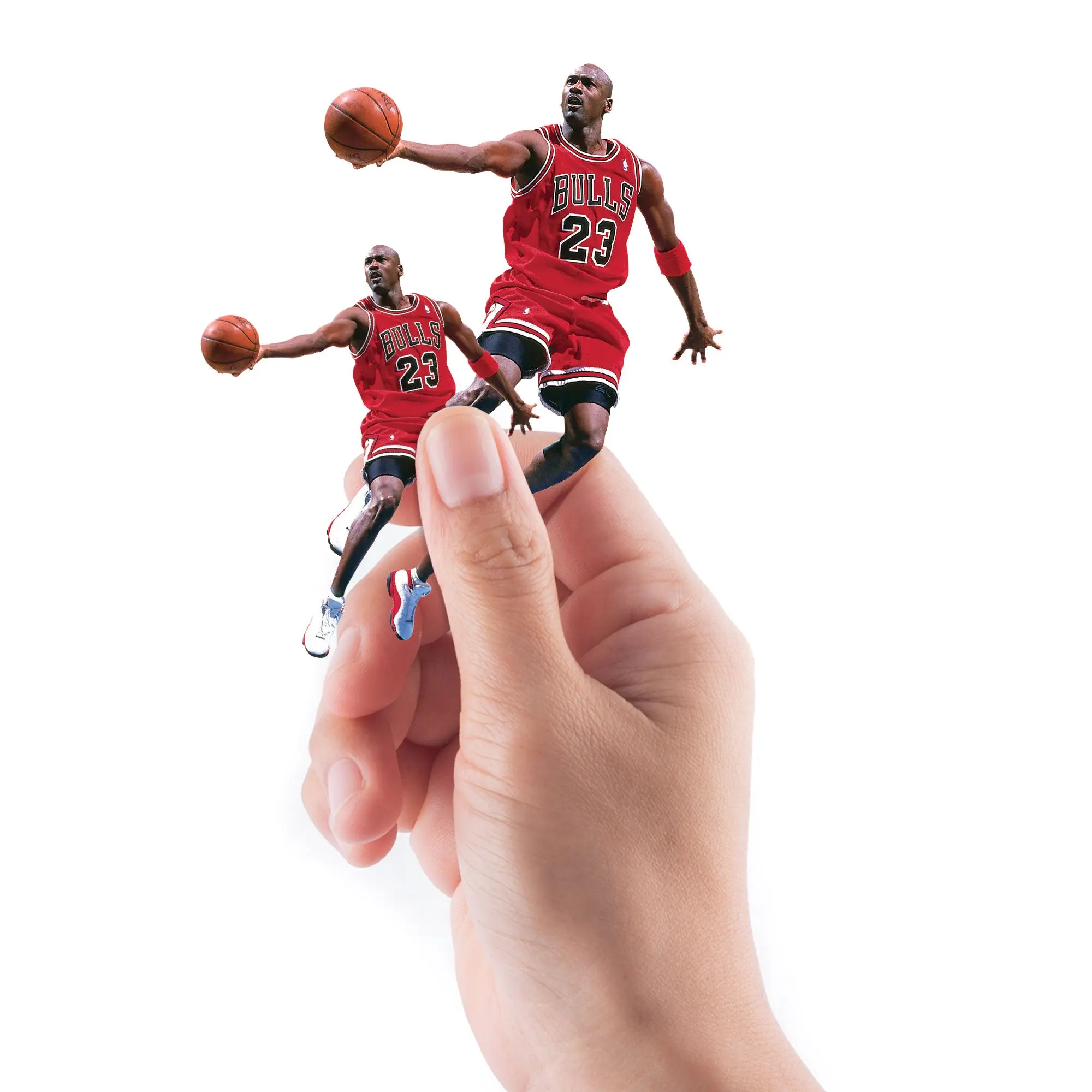 5-Pack Chicago Bulls Michael Jordan Scoring MINIS Officially Licensed NBA Adhesive Vinyl Decal Stickers Kit, Sporty Wall Stickers & Murals (Removable)