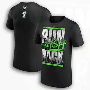 🤼‍♂️[Graphic Tee][100%cotton]Men's Black Jey Uso "RUN - That Ish Back" T-Shirt – WWE Fan Apparel, Main Event Jey Uso Wrestling Gear, Bloodline Gift, Unisex Cotton Tee, Casual Streetwear, Oversized Wrestling Fan Shirt, Daily Wear, WWE Event Outfit