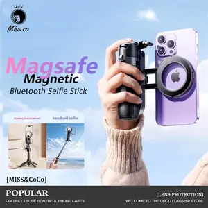 Ultimate 4-In-1 Selfie Stick with Wireless Remote Control Magnetic & Phone Clip Combo 360° Rotation for Perfect Selfies and Group Shots Lightweight Portable Ideal for Travel Adventures and Social Media Universal Landscape Smartphone Gadget Cel