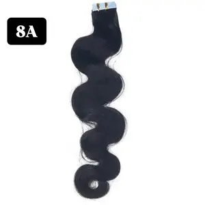 8A Malaysian body wave human hair tape in’s extensions
