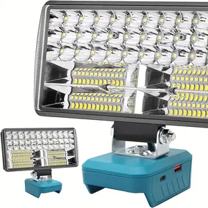 Portable Work Light, Flashlight Compatible with Makita 18V LXT Battery, 18V LED Work Light with 2 Lighting Modes, Cordless Flashlight for Jobsite Camping Emergency, Bright Flashlight (Battery Not Included)