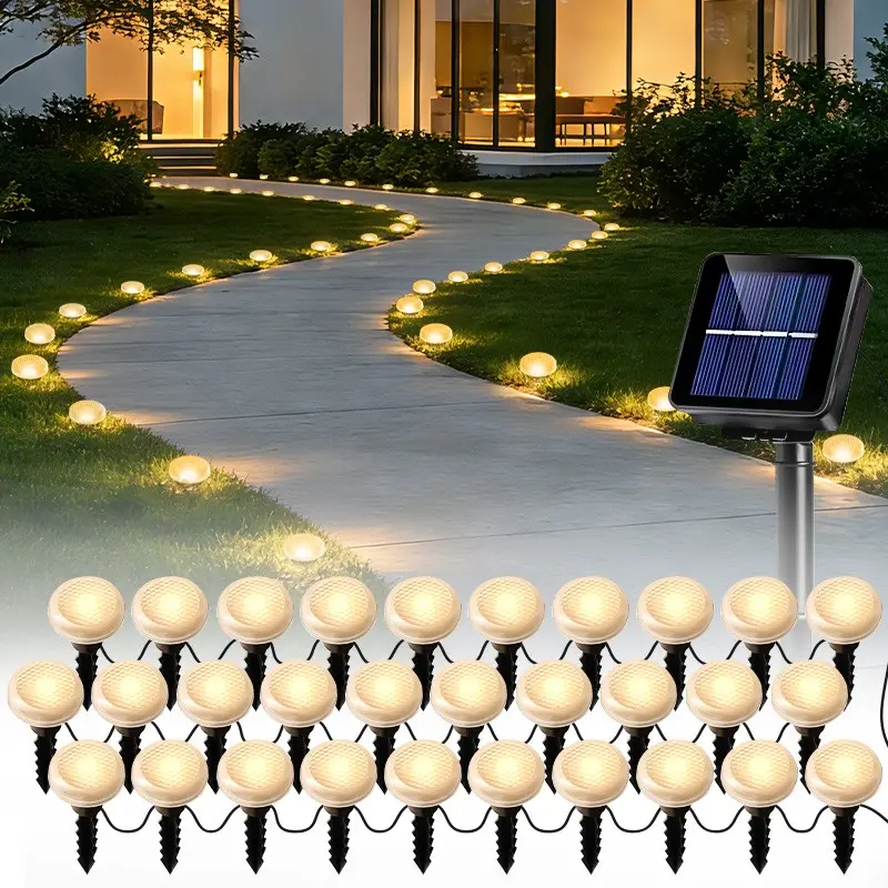Solar Ground Lights Outdoor Landscape Lamp, Solar Pathway Lights, Automatic On/off, Light Sensor, 8-10 Hours Work Time, Portable Installation, Yard Lighting, Yard Garden Path Deck Lawn, Outdoor Pathway Lights Solar Powered
