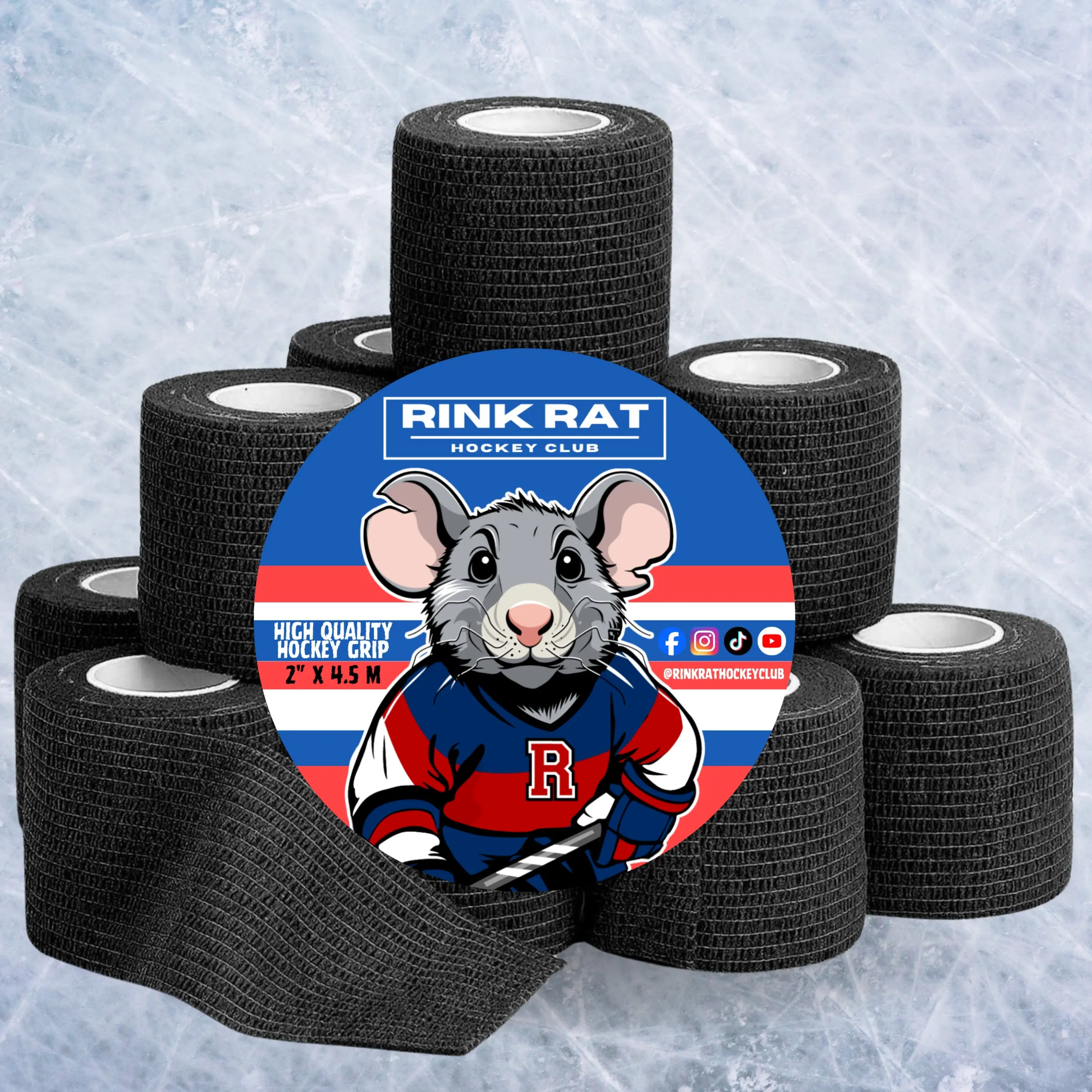 Rink Rat Hockey Club Premium Stretch Grip Tape