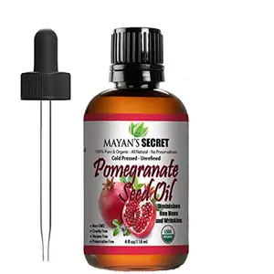Mayan's Secret USDA Certified Organic Pomegranate Seed Oil for Skin Repair Moisturizer Serum Moisture Hydrate Hydrating Moisturizing Facial Rejuvenating