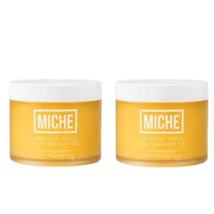 2PCS[MICHE] Anti-Humidity Frizz Fighting Strong Hold Hair Gel | For All Hair Types Curly, Coils and Wavy Hair - Alcohol Free