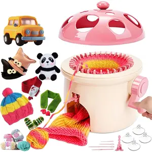 Sentro Knitting Machine,Sentro 32  Mushroom Knitting Machine for Adults and Beginners Automatic Circular Weaving Spinning Knitting Loom Machine Kit for Kintting Toys,Hats,Scarf,Sweater