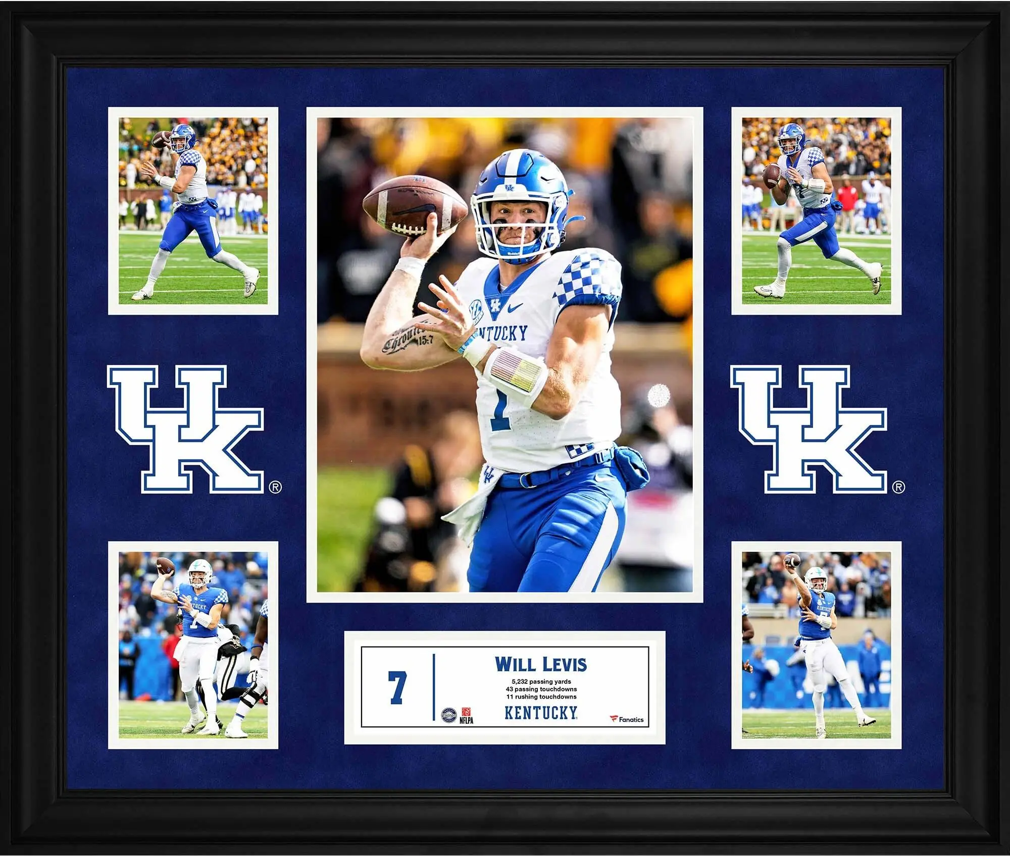 Will Levis Kentucky Wildcats Framed 5-Photo Collage
