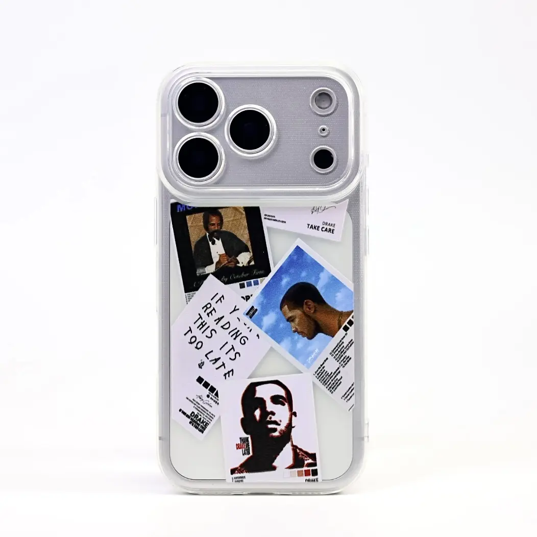 Drake album cover and tracklist transparent phone case, compatible with iPhone 17 16 15 14 13 12 11 Pro Max Plus, shockproof transparent protective cover, phone case.