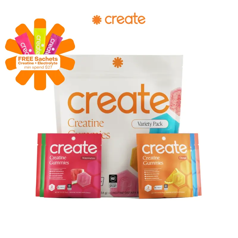 Creatine Gummies 45 Pack - 1.5g Creatine Monohydrate per Gummy for Fitness, Performance & Recovery Support