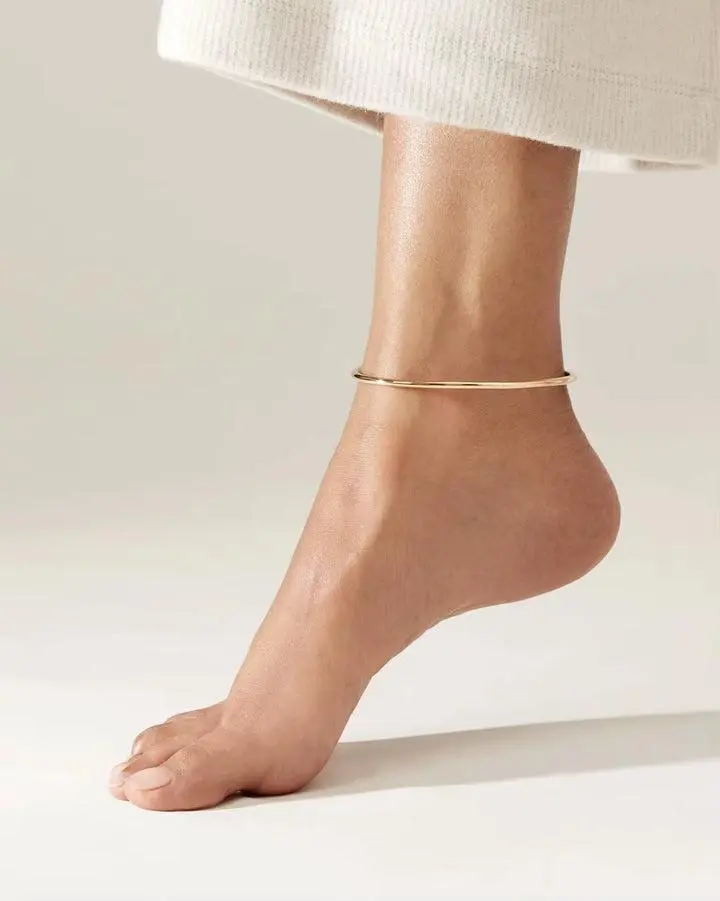 Lani Anklet Bangle - Silver or 14K GP