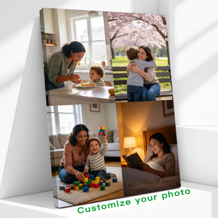 Custom Photo Canvas Painting Frame - Creative Wall Art | Digital Printed Photos on Canvas | Create Timeless Wall Decor from Family Gathering Photos | Great for Home, Thanksgiving & Holiday Gifts | Warm & Classic - Cherished Keepsake! personalize