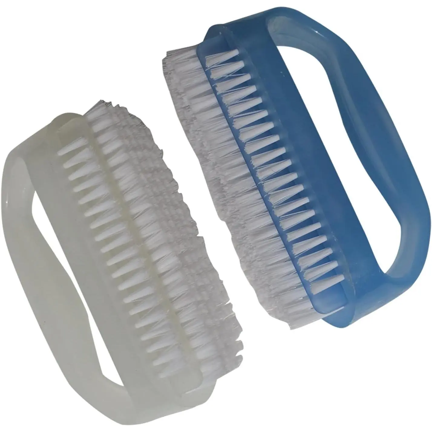 Brushes X 2 for Cleaning Hand Finger Foot  with Cuticle Remover, Small  Cleaner with Handle, Soft Scrub Set for Fingernail Manicure, Toenail Pedicure, Gardener, Mechanic