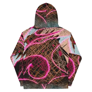 Neon Vortex – High Energy Pattern Hoodie