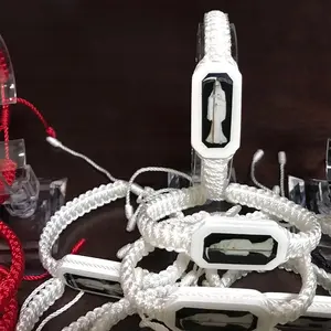 Santa Muerte Handmade Bracelet Pulsera de tejido doble con diseño exclusivo y detalles de alta calidad