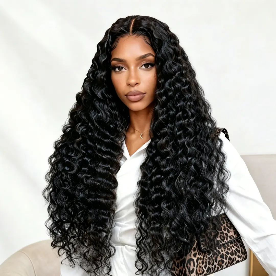 【NEW】Nadula Crimps Deep Curl Highly-defined Wave Pattern Wigs 13x4 Invisible Knots Fluffy High-volume Look Crimped-Wave Look Wig