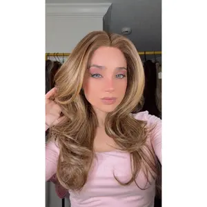 EllaRae | Murphy Style Wig | Neutral Blonde blend with highlights | Full Monofilament Layered