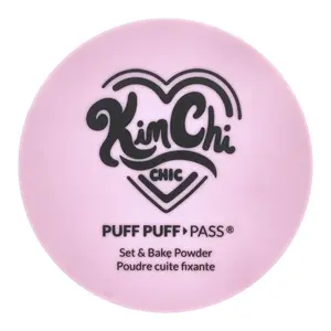 KimChi Chic Beauty Puff Puff Pass®, Set & Bake Powder, PPP01 Ivory + Hint of Lavender = Ivander, 0.85 oz (24 g)
