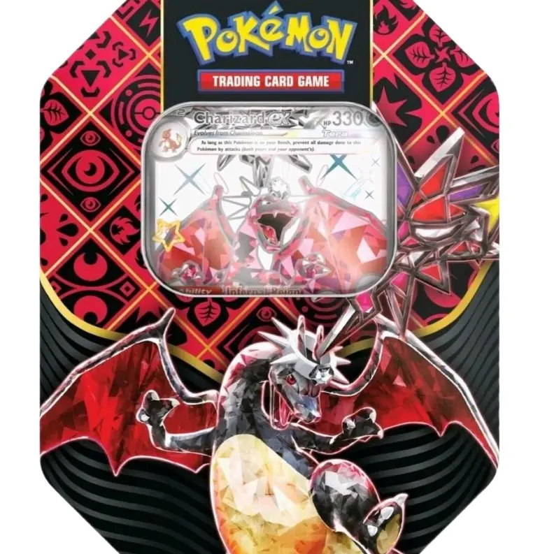Pokemon Trading Card Game Paldean Fates International Tin [Charizard ex] - SV: Paldean Fates (PAF)