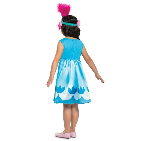 Trolls World Tour Girl's Classic Poppy Costume