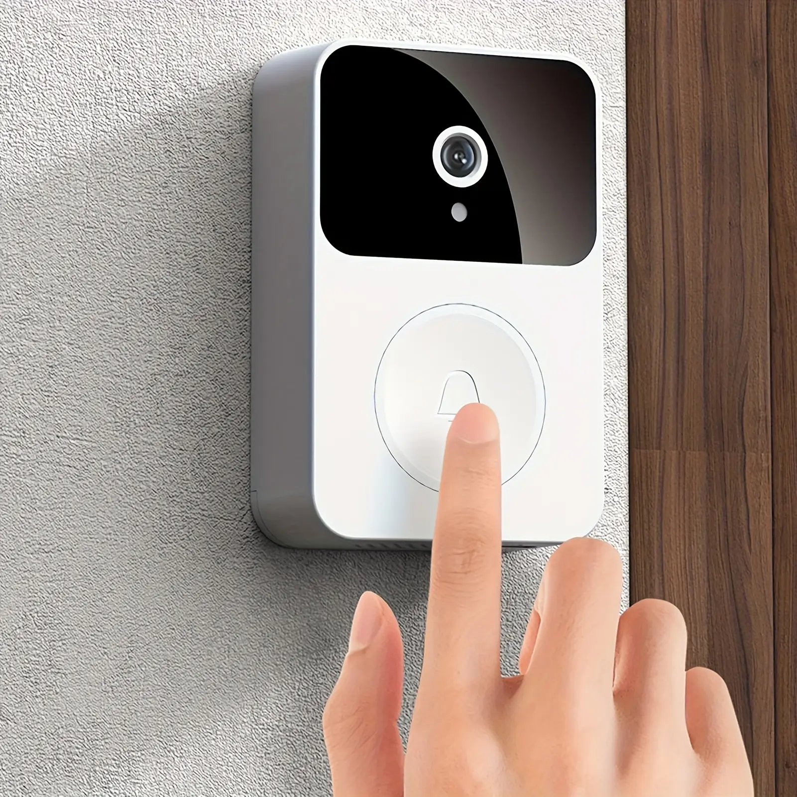 Wireless Video Doorbell with Two-Way Communication, Wi-Fi Connectivity, High Definition, Night Vision Capabilities, Remote Control Via App, Easy Setup, And HD Cameras for Home Security