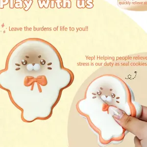 Stress Relief Seal Toy, Super Slow Bounce, Soft Squeeze Texture, Perfect for Anxious Hands, Cute Relaxing Toy at Home