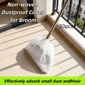 50-Pack Home Broom Replacement Dust Covers, Thickened Disposable Cleaning Cloths, Multi-Functional Floor Sweeping Accessories