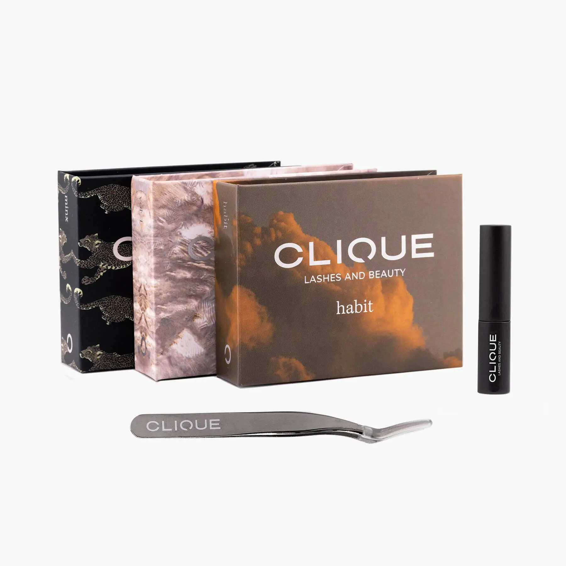 WINKCLIQUE Everyday Bundle DIY Kit, Cosmetic False Eyelashes & Adhesives for Lash Clusters at Home, Includes 3 Styles (Minx, Vol. 1) for 7+ Day Wear with a Seamless Finish, Mascara, Lash Extensions, Habit, Lightweight & Long Lasting, Diy Lash Extensions K