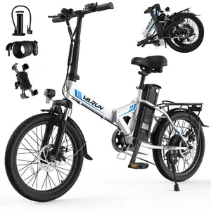 Adult electric bicycle, lightweight design, peak power 750W, front suspension, top speed 20 mph, range 28–40 miles, 48V 7.8 Ah removable battery, professional 7-speed drivetrain, LED front headlight, red taillight, 20-inch all-terrain tires, UL certified,