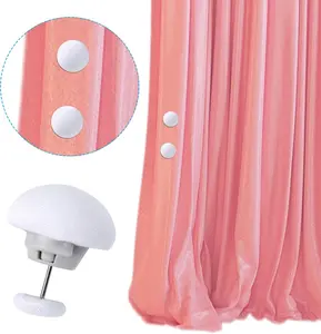 20pcs Duvet Pin Duvet Clips, Double Sided Mushroom Comforter Snaps Holder, One Key to Open Duvet Corner Cover Clips, Anti-Slip Button Fasteners for Curtains...