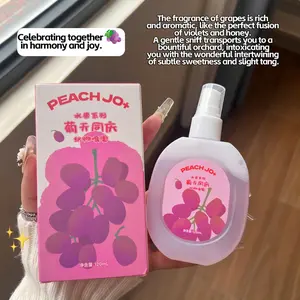 PEACH JO+ Tao Zuo Fragrance Spray for Clothes, Pear Peach Grape Fruit Scents, Unisex Long-Lasting Light Fragrance, 2-in-1 Odor Eliminator & Freshener, Scented