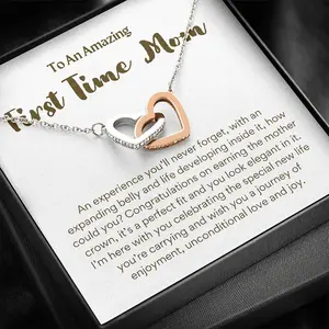 Personalized Pregnancy Gift for First Time Mom, For Mom to be Gift, Gift for Expecting Moms Necklace, Present for Expecting Moms, New Mom Gift Jewelry