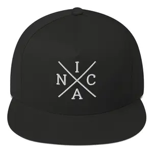 Embroidered Nica Flat Bill Cap | Nicaragua Cap Gift for Him | Nicaraguan Culture Gift | Father's Day Gift