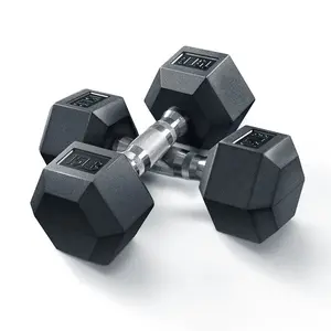 RitFit Rubber Hex Dumbbells Pairs and Sets