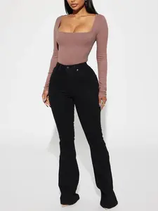 Harper Sculpting Stretch Flare Jeans - Black