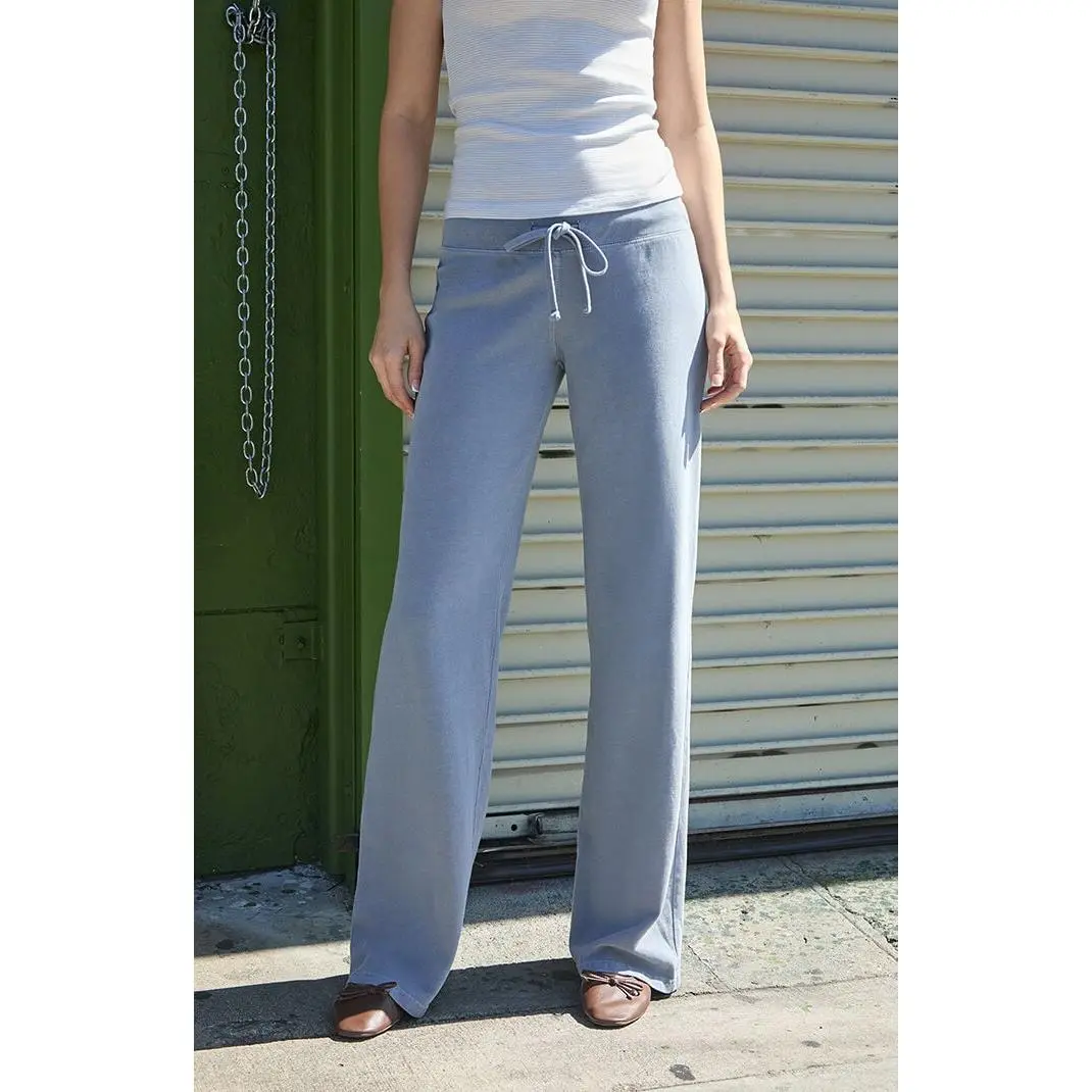 John Galt Women's Light Blue Hilary Soft Baggy Sweatpants