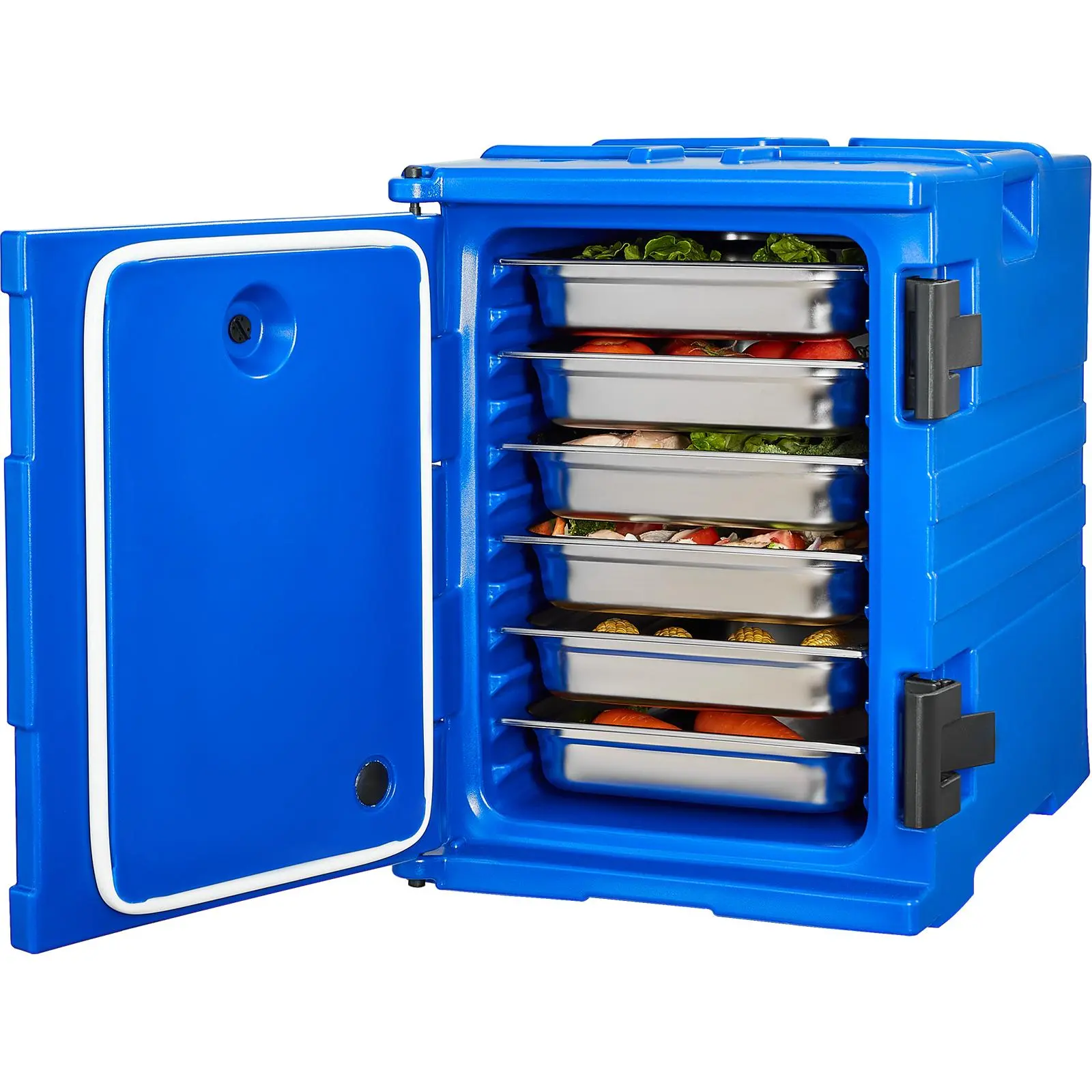 【SummerFinds】VEVOR Insulated Food Pan Carrier,  95 Qt Hot Box for Catering, Food Box Carrier with Double Buckles, Front Loading Food Warmer with Handles, Stackable End Loader for Restaurant, Canteen