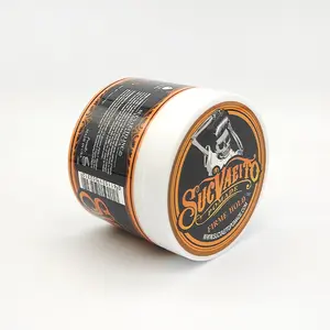 Buy 1 Get 1 Free – Strong Hold Hair Pomade 4oz, Water-Soluble Wax for Curly Thick Hair, Long Lasting Shine & Fresh Scent, Men’s Styling Cream