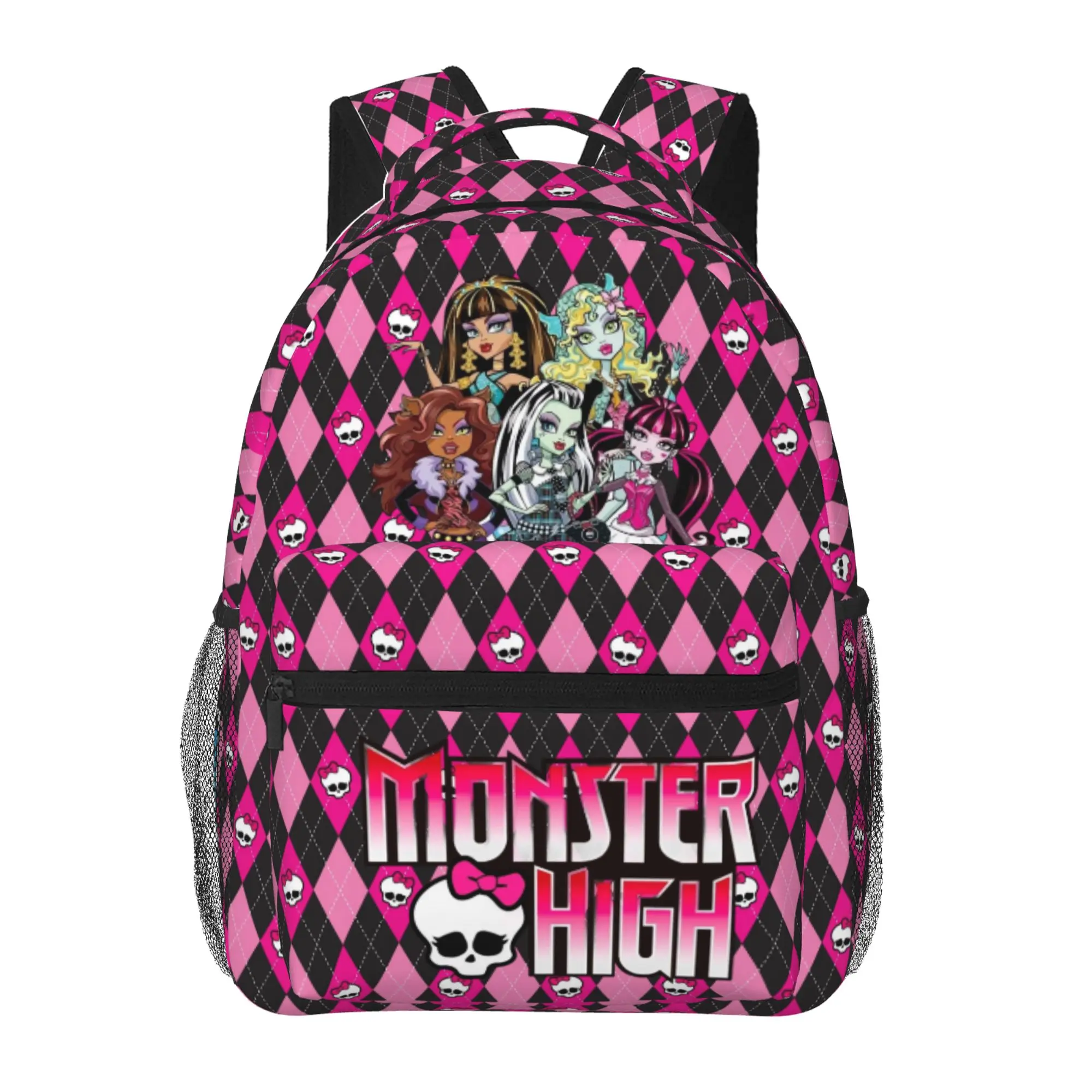 Monster High Backpack Monster High cartoon Large Laptop Backpack Mattel Monster High Lightweight Backpack Casual Daypack for Teen