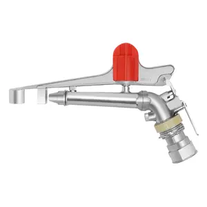 Heavy Duty Water Sprinkler Gun 65-80M Radius Irrigation Sprayer 31-36GPM Flow for Farm Orchard Lawn Fire Fighting Cooling