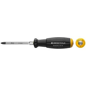 PB Swiss PB 8193.DN 2-100 Swiss Grip Screwdrivers, with Hex Wrench for Phillips Screws, PH2, 100 mm