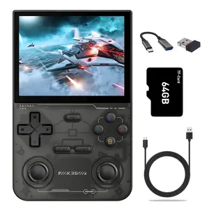 YLW K36 Open Source Linux System Handheld Game Console, Portable Retro Handheld Player with 16000+ Games, 20+ Emulators, Dual Wireless Connection 3.5HD IPS Screen Game Console Rechargeable Portable Console