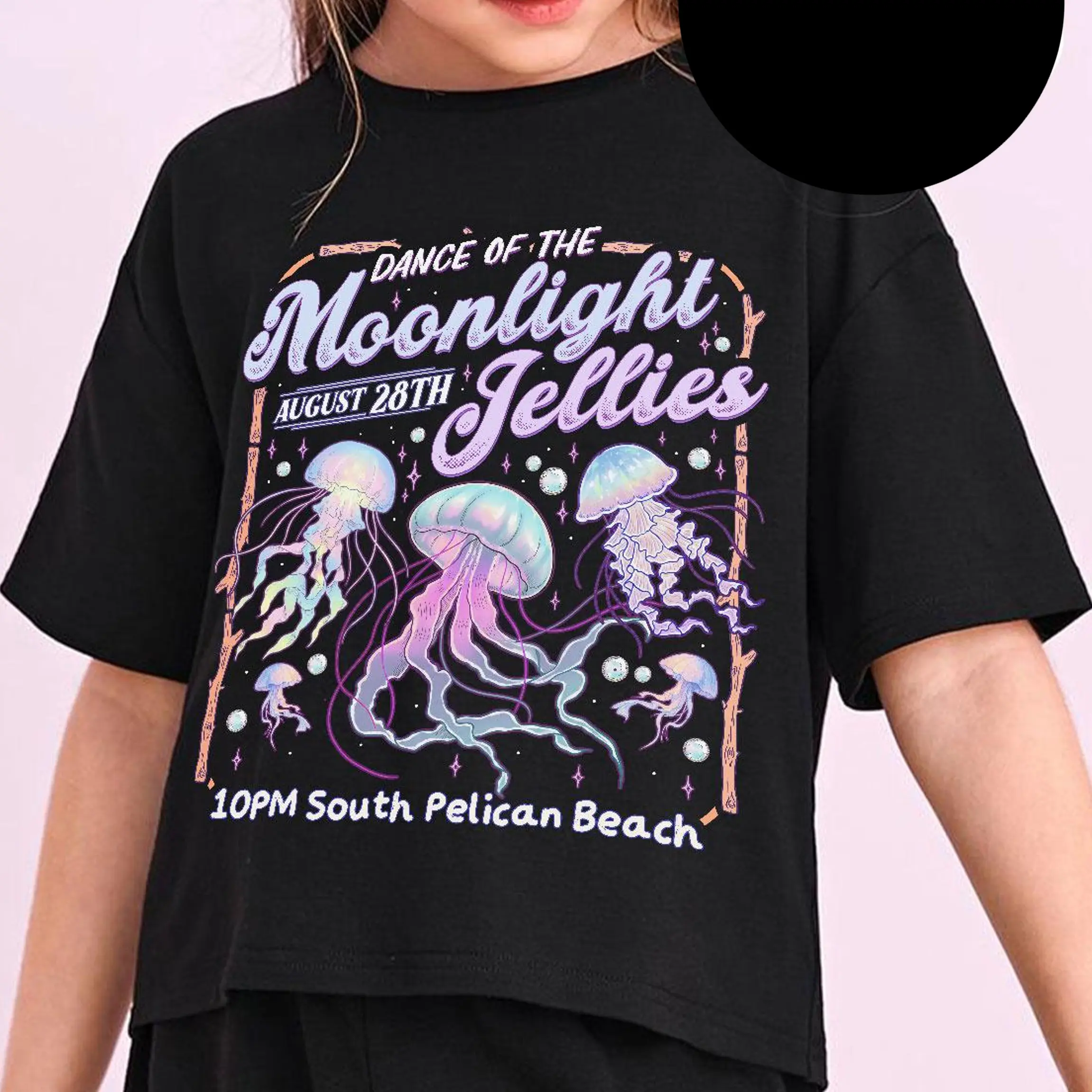 Dance of the Moonlight Jellies Stardew Valley Graphic Tee, Pelican Town Youth Shirt, Dance of the Moonlight Gamer T-Shirt for Men, Women and Kids - A Perfect Gift for Fans