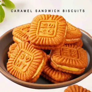 ​​Gooey Caramel Crunch Cookies - Melty Filling, Crispy Shell​，cookies，food