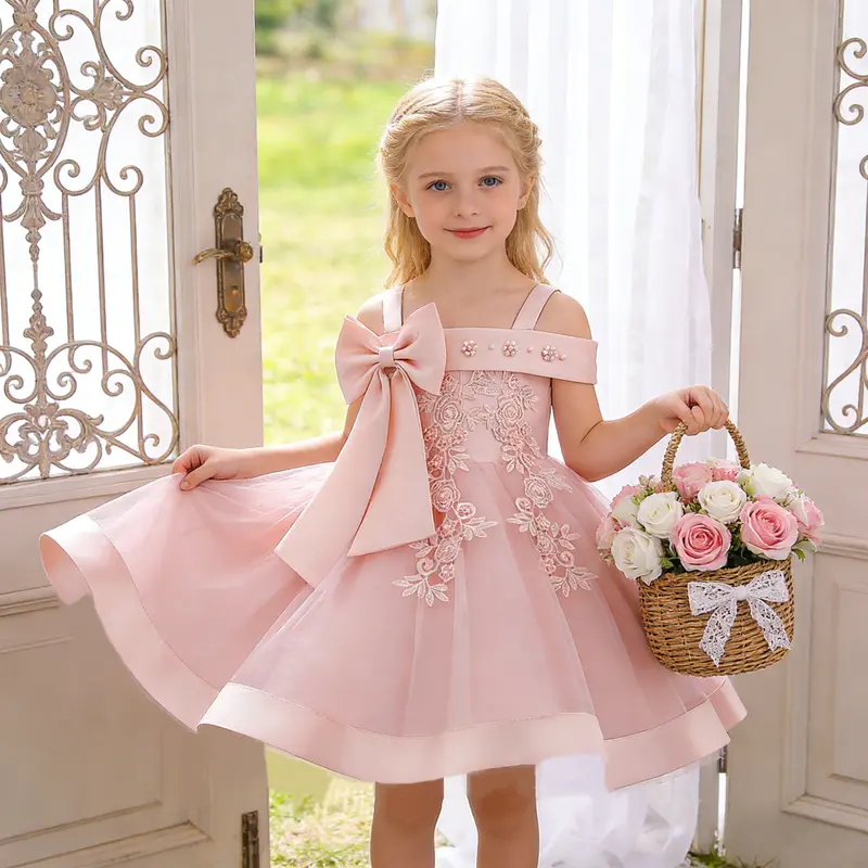 high low dress royal blue Navy Blue Sequin Tulle Children Flower Girl Dresses Knee Length   loveangeldress