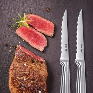 6-PC Steak Knife ,Sharp Silver Kitchen Knife, Stainless Steel，Gift Box