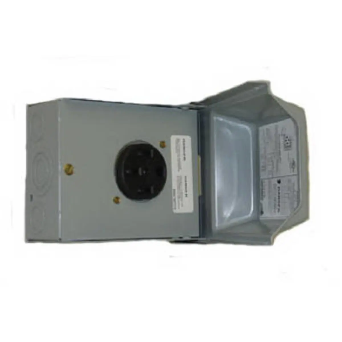 212 MAIN Energy U054P Midwest Electric Weatherproof Outdoor Socket - 50A Rating, 120V & 240V Raintite Receptacle Enclosure, 4.13 lbs, 5.5x7.75x6", 1 Each, Large Home Appliance Accessory, 1 Each 50A