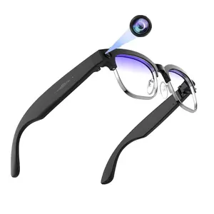AI Smart Glasses with 8MP Camera Anti-Shake, 4K Photo Capture, 1080P Video Recording Real-Time Translation, Bluetooth Glasses with AI Assistant, Object Recognition, Wi-Fi Transfer, Multifunctional Smart Glasses